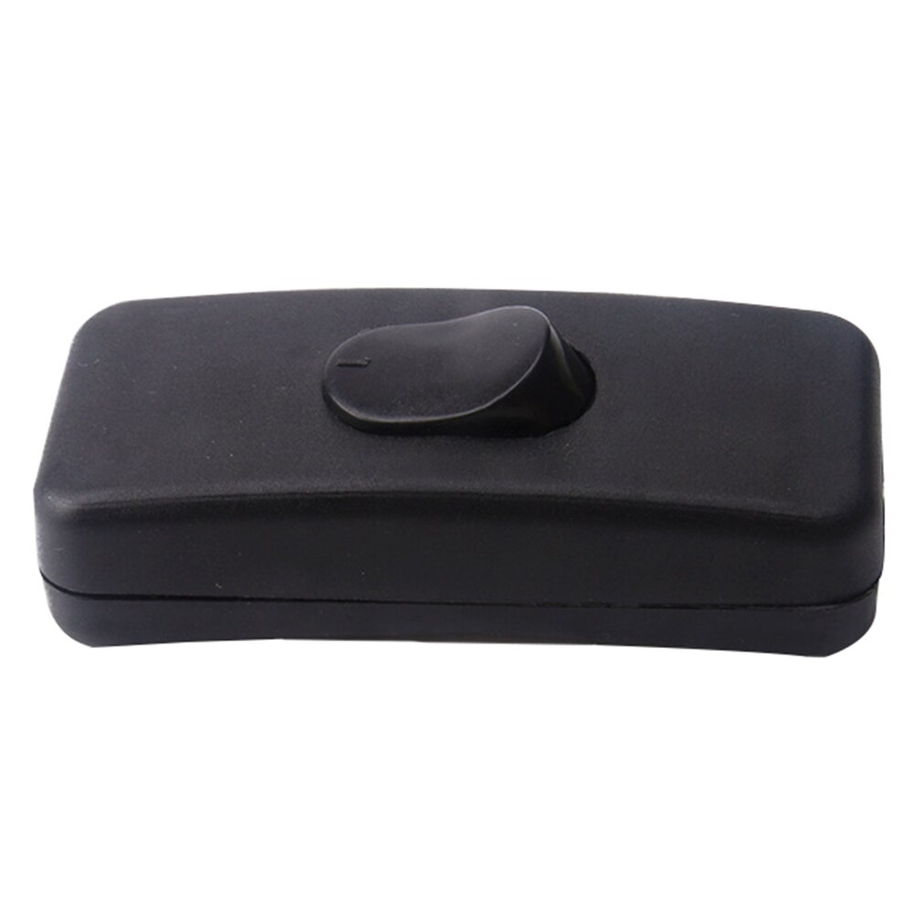 Light Switch 110 -250V Inline ON/OFF Table Desk Lamp Cord Cable Toggle Rocker Switches Control For LED Lighting: Black