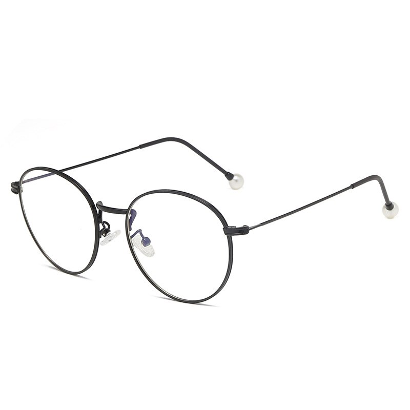FS Vintage literario marco redondo Bluelight gafas de bloqueo mujeres hombres Filtro de lente claro Anti Blue Light gafas de ordenador: C1