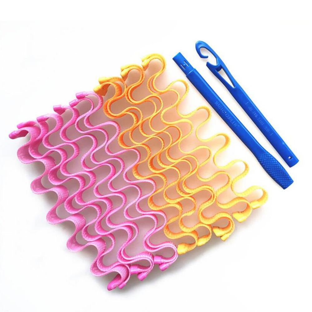 Rouleau à œufs en plastique, 55 Long, 12 rouleaux, ondulation en plastique manuel pour ne pas blesser les cheveux, rouleau à spirale Qq