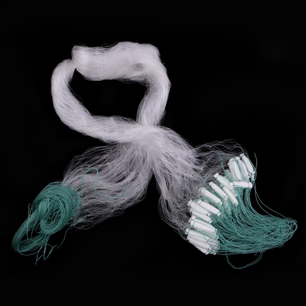 Clear Green Fishing Net with Float Fish Trap Monofilament Small Mesh Fishing Accessories for Hand Casting