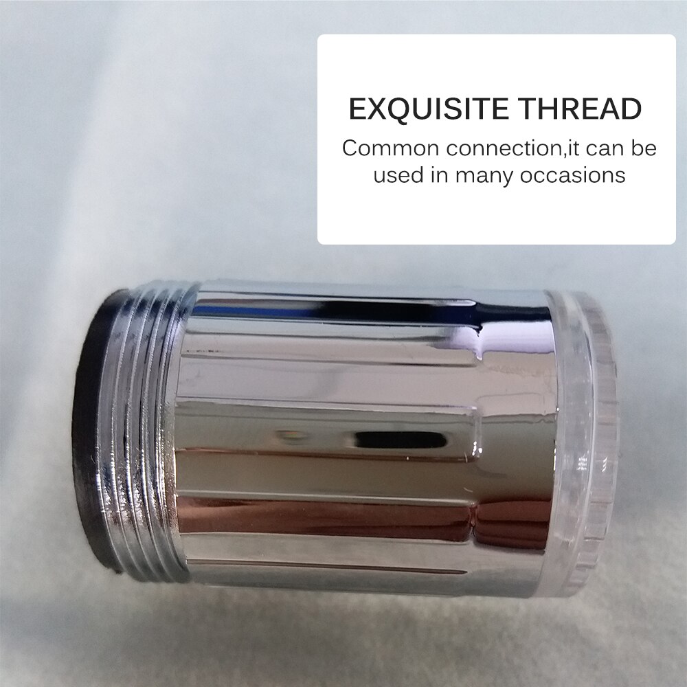 Luminoso luz LED grifo de agua grifo de ducha cuenca boquilla de agua de baño cocina calentador de grifos termostato azul 3 colores 7 colores