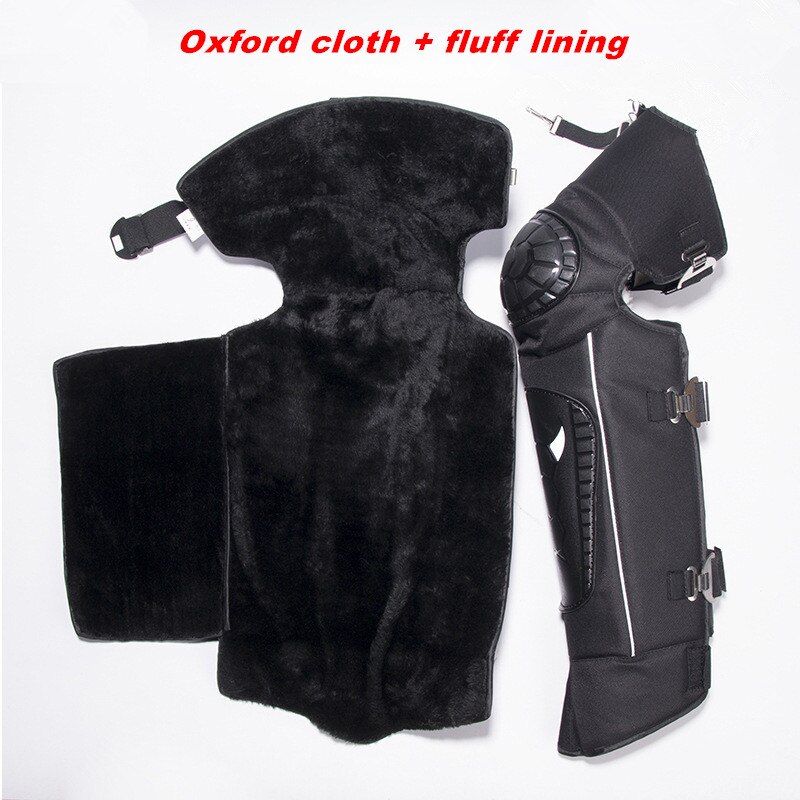 2 teile/los Motorrad Reiten Schutz Knie Pads Winter Leder Wasserdichte Warme wolle Motorrad Kneepad Beine Wärmer Rodillera Moto: Armee Grün