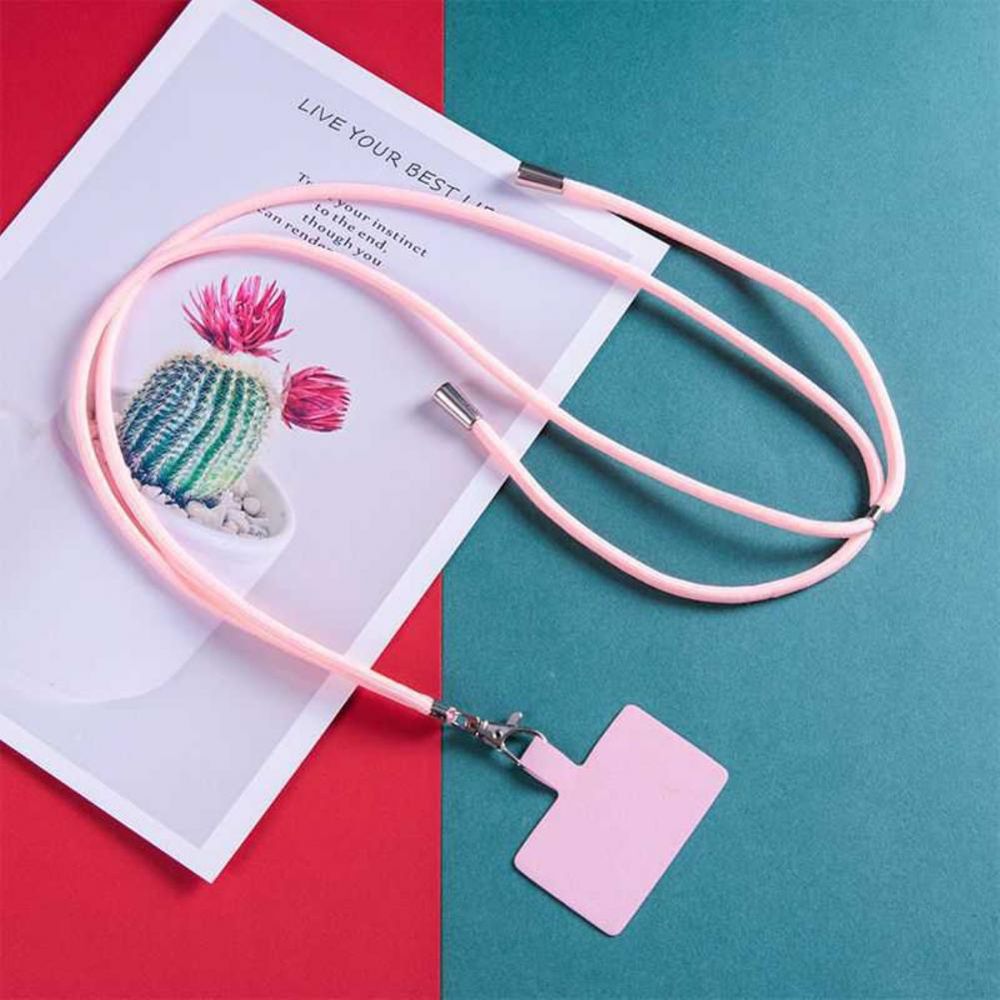 Adjustable Crossbody Patch Phone Lanyards Mobile Phone Strap Lanyard Nylon Soft Rope Cell Phone Charm Hanging Cord Back Sticker