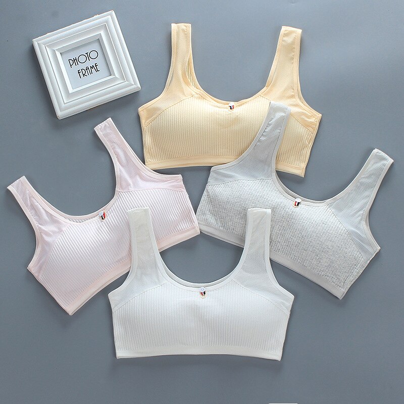 Reggiseno a rete in cotone estivo sottile reggiseno per ragazza intimo per bretelle stile gilet intimo ragazza adolescente 13-25Y