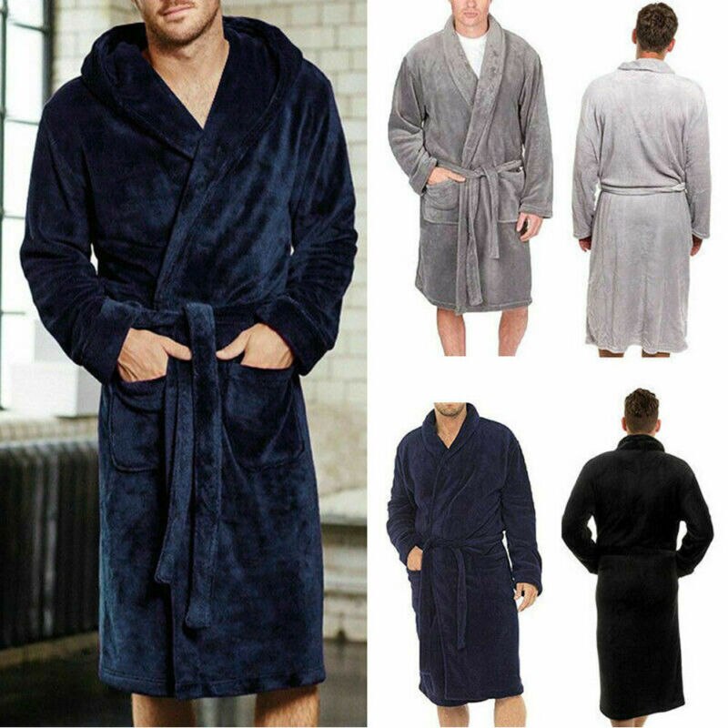 Roupão masculino de algodão, moda nova, venda imperdível, roupão de banho
