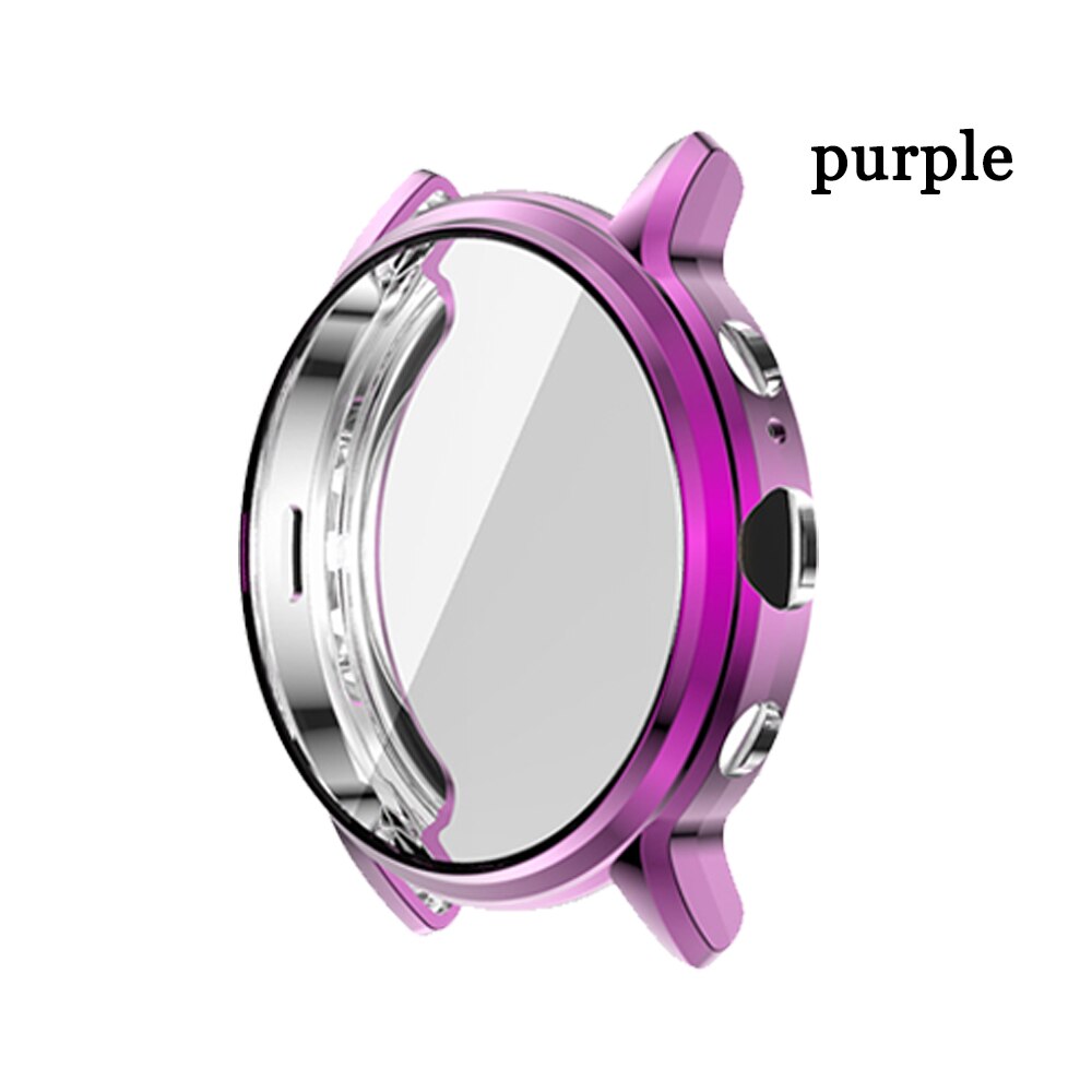 Tencloud Protective Case For Fossil Gen 5 Carlyle Soft TPU Protector For Gen 5 Carlyle Full Screen Cover Bumper Anti-shock Shell: purple