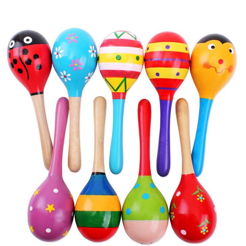 5 stücke Baby Spielzeug Musical Instrumente Holz Rasseln Spielzeug Für Babys Art Baby Shaker Spielzeug Für freundlicher Spielzeug Bildungs Art