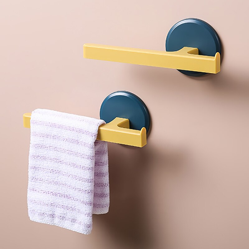 Vægmonteret håndklædeholder nordisk stil abs plastik håndklædeholder til badeværelse køkken nordisk stil håndklædehænger