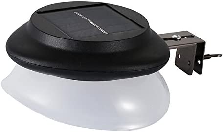 Solar Garden Gutter Lights Outdoor, 9 LED Deck Fence Lights Waterproof for Wall, Deck, Fence, Stair, Step and Yard Decor: Orange / 0-5W