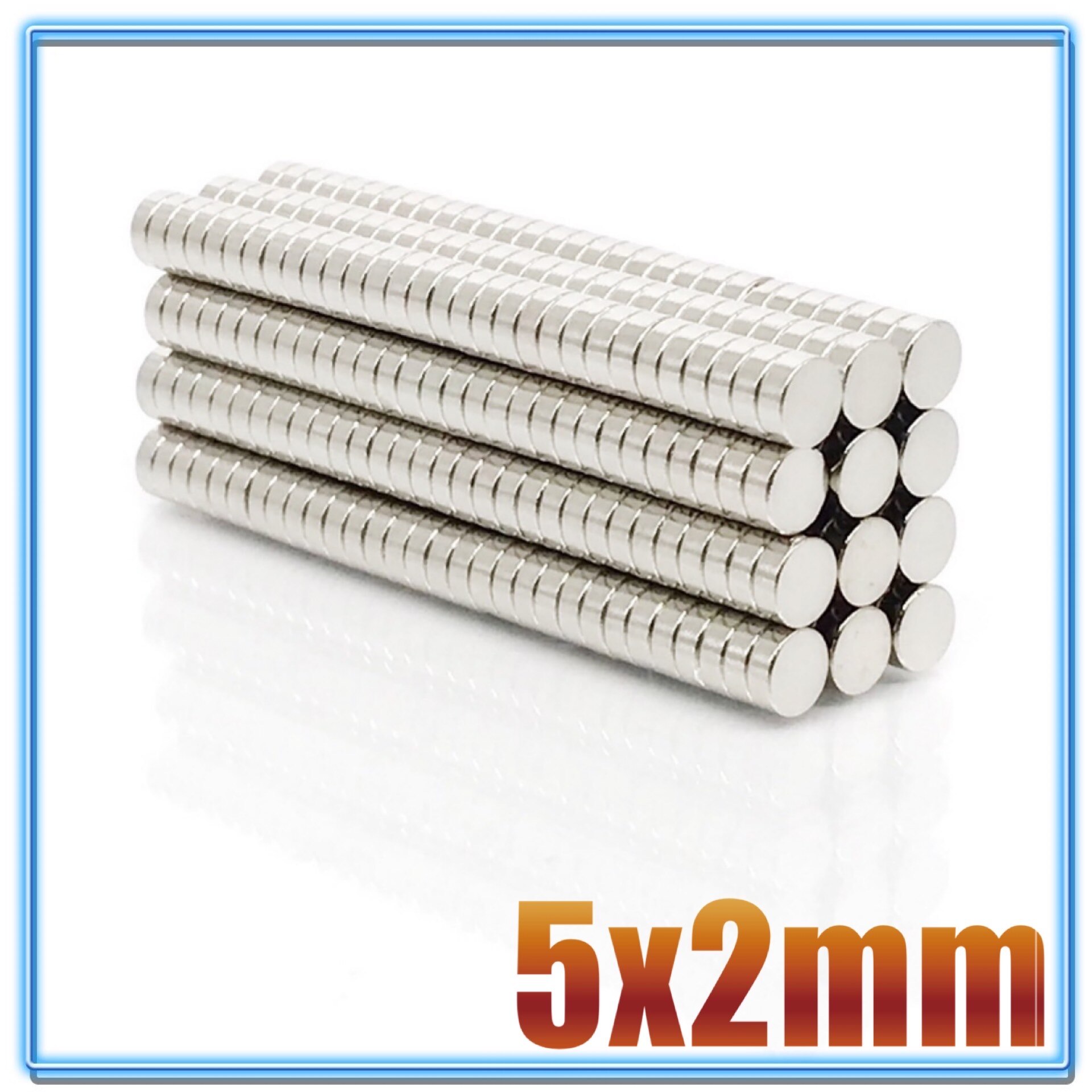 1000Pcs Mini Kleine N35 Ronde Magneet 5X1 5X1.5 5X2 5X3 5X4 5X5 Mm Neodymium Magneet Permanente Ndfeb Super Sterke Krachtige Magneten: 5x2(1000Pcs)