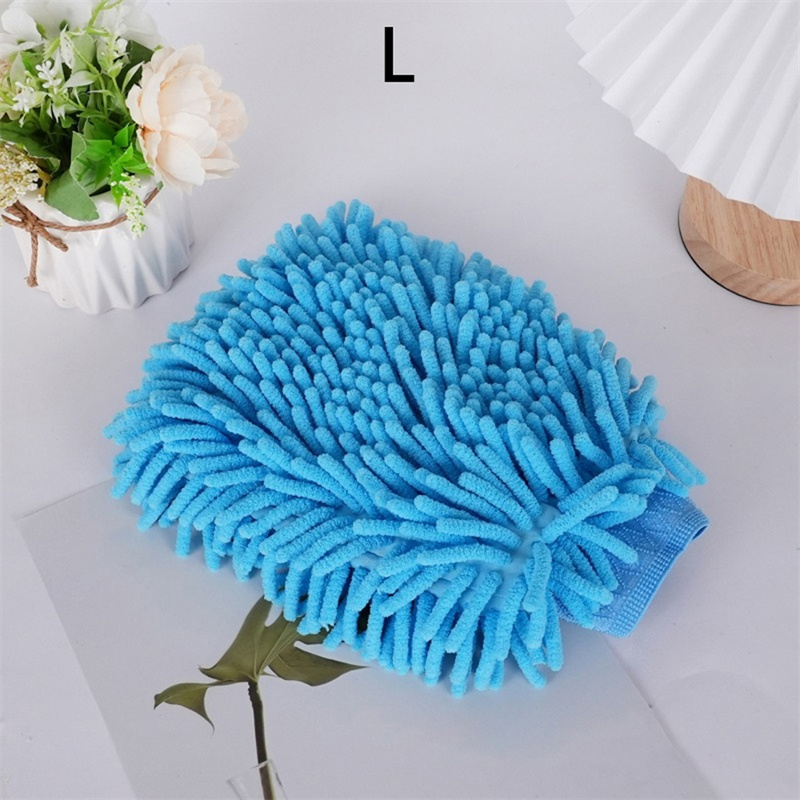 Autowaschhandschuhe, Chenille-Handschuh, Plüschlappen, verdickt, doppelseitig, Autozubehör, Reinigungswerkzeuge, Autozubehör, Autopflege: Gelb