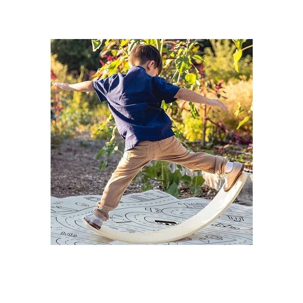 Wooden Balance Board 95x30 cm. 150 KG Loading Capacity