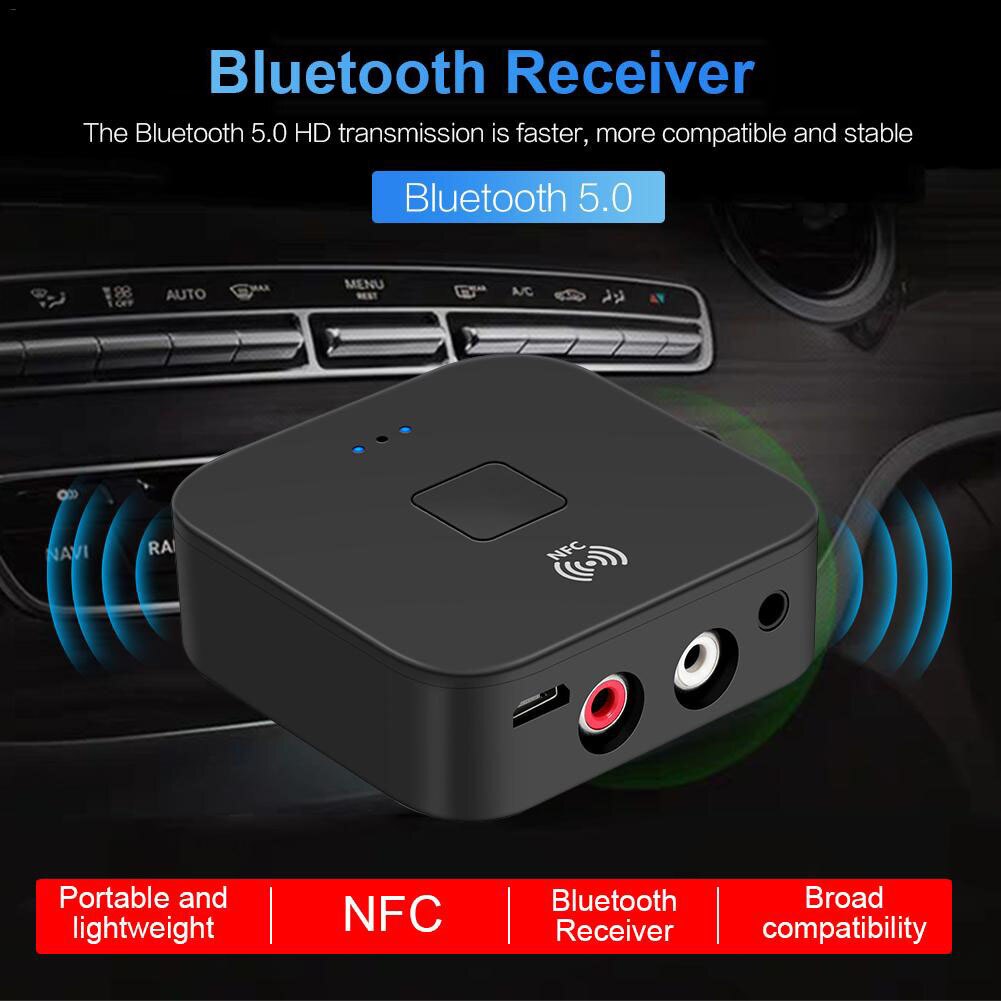 Bluetooth 5.0 Audio-ontvanger 3.5Mm Jack Draadloze Muziek Adapter Huishoudelijke Televisie Spelen Decoratie Voor Tv Luidspreker