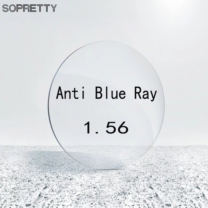 1,56 (+ 6,00 ~-8,00) lentes de gafas asféricas de resina CR-39 Anti rayos azules, miopía hipermeía lente de presbicia óptica