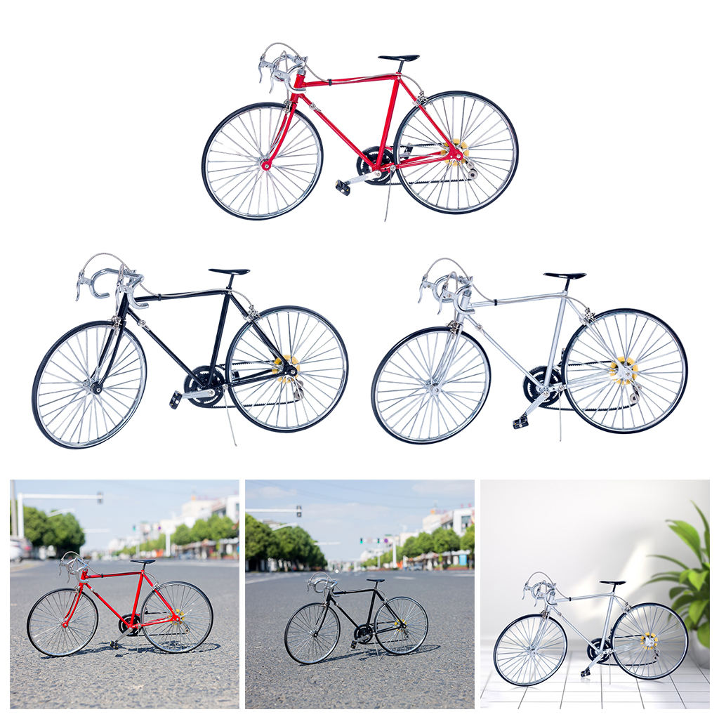 retro 1/6 Fahrrad Modell Metall Fahrrad DIY Bausatz Figuren Heimat Schreibtisch Dekor Handwerk Sammlungen für Erwachsene freundlicher