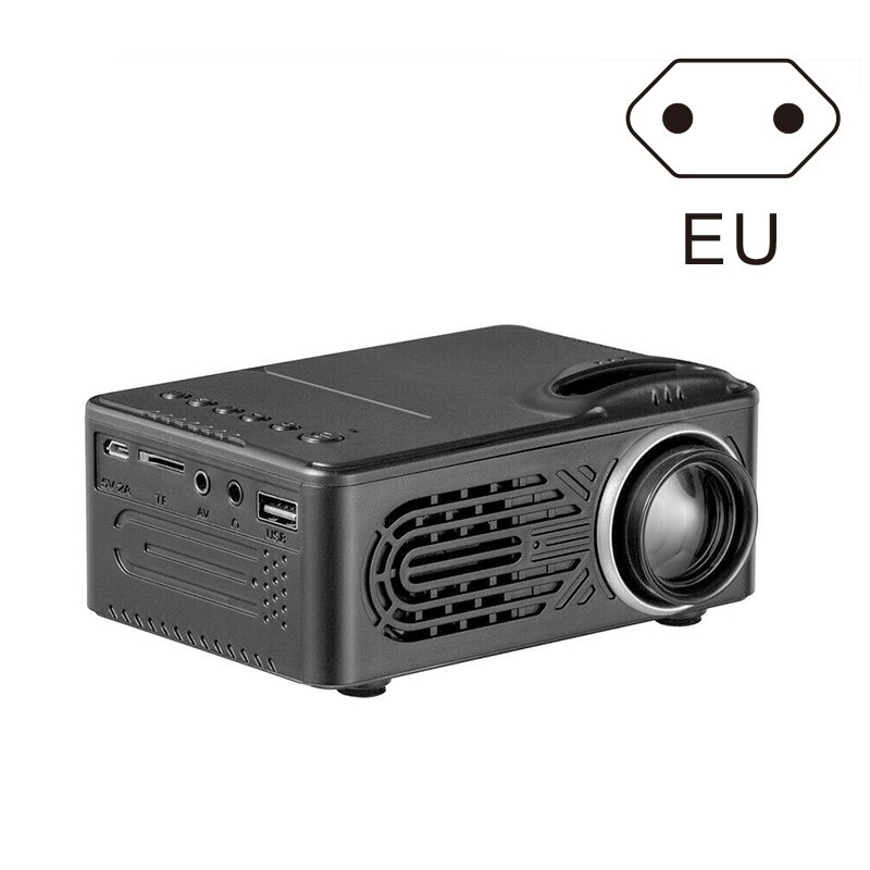 HD Neat Portable Pocket Projector Support 1080P Built-in Stereo Speaker for Home Office @M23: EU