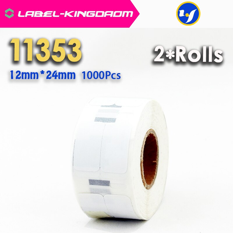 2 Rolls Dymo Compatible 99010/99012/99014/99015/99019/11352/11353/11354/11355/11356/S0904980/S0929120/30915/30252/30256 Label: 11353