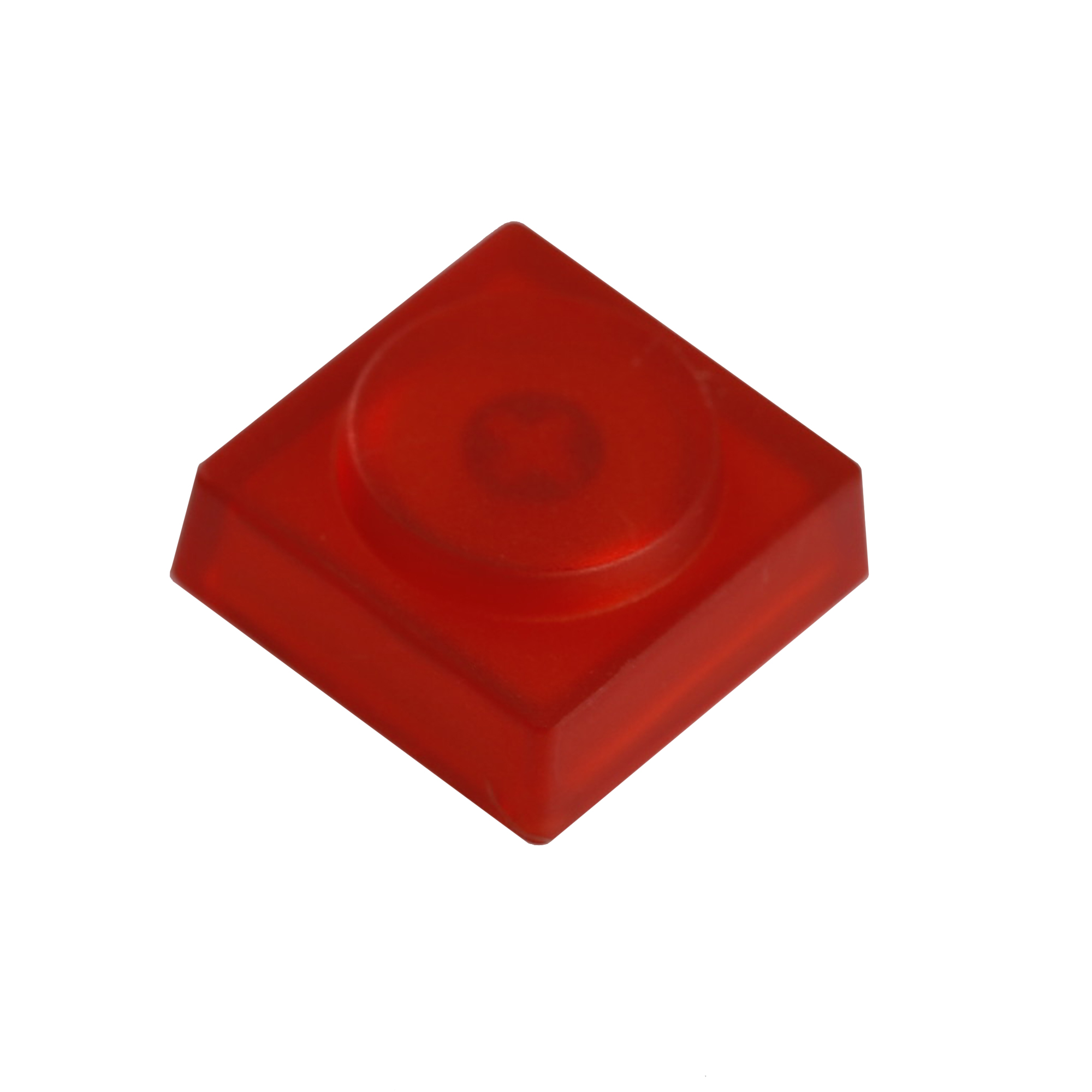 16pcs Blocks Bricks Low Profile Keycaps PBT Transparent Frosted Keycap for MX Mechanical Keyboard: Amber