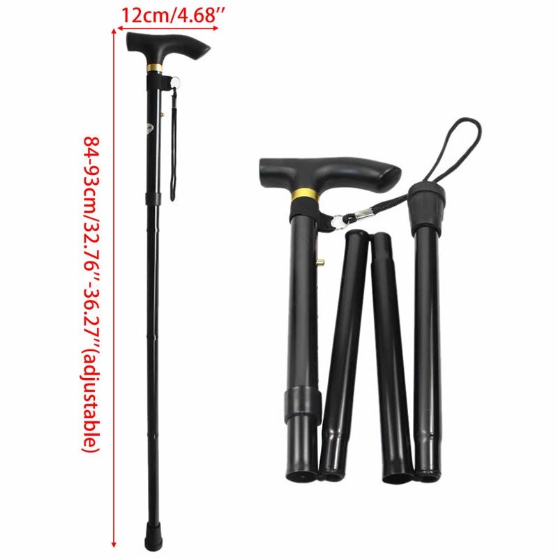 2Pcs/lot Folding Walking Stick Hiking Trekking Trail Ultralight Hiking Stick Trekking Poles Walking Cane 1Pair