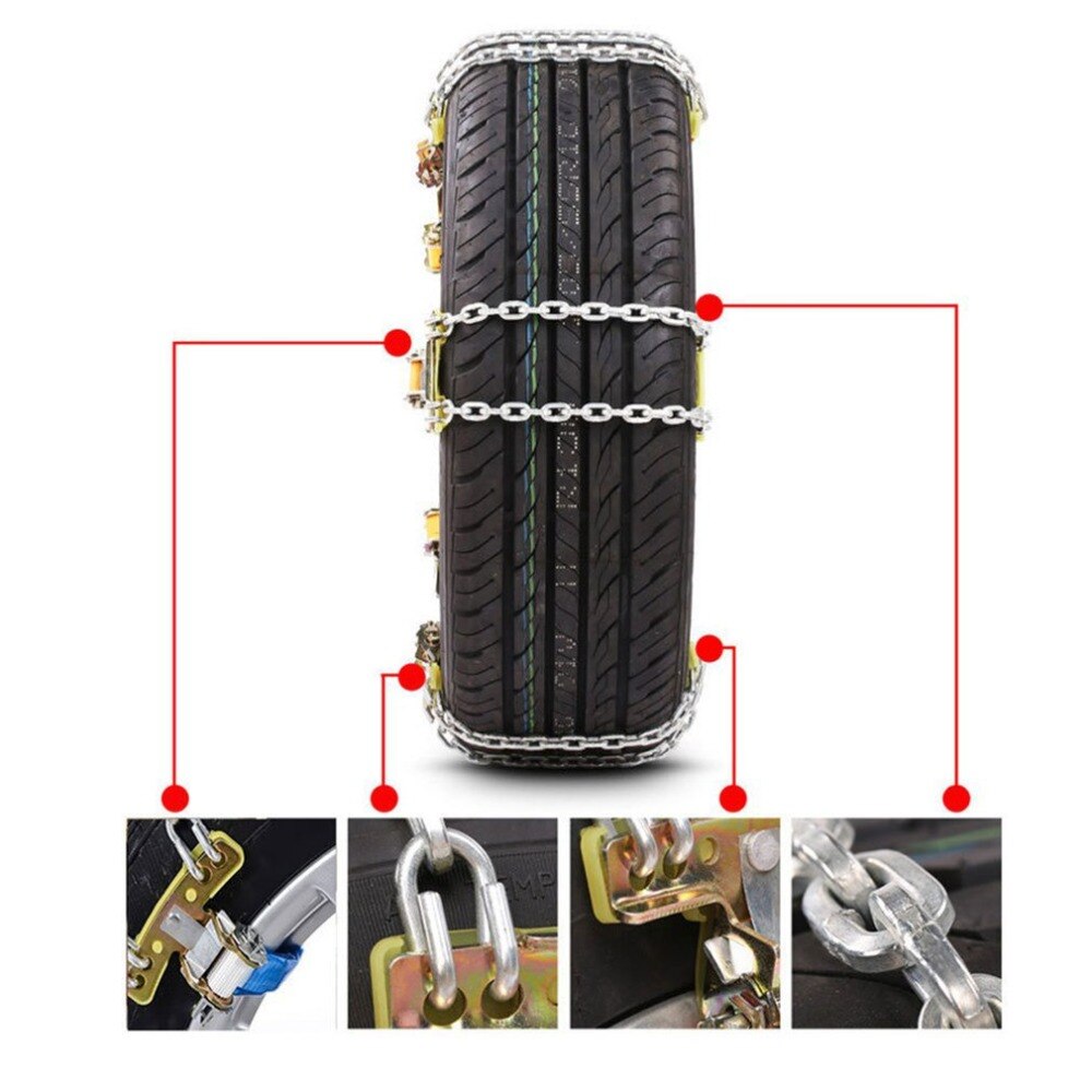 Automobile generale Pneumatico Anti-skid Auto Catena Catena Per Off-road Del Veicolo Da Neve Land Di Emergenza Catena Catena Universale