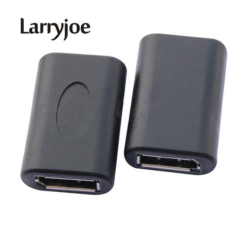 Larryjoe DP DP DisplayPort Female naar Vrouwelijke Adapter Connector Koppeling Extender Tool Vergulde DP Adapter