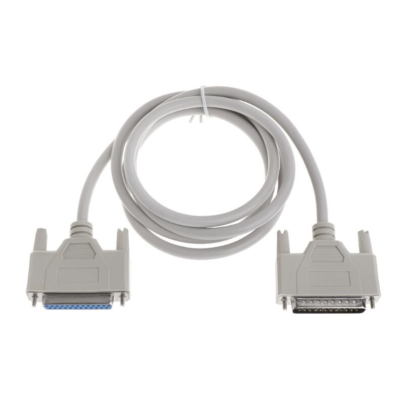 Printer Cable DB25 Male to Female 25 Pin Extension Line Parallel Port Computer 1.5m