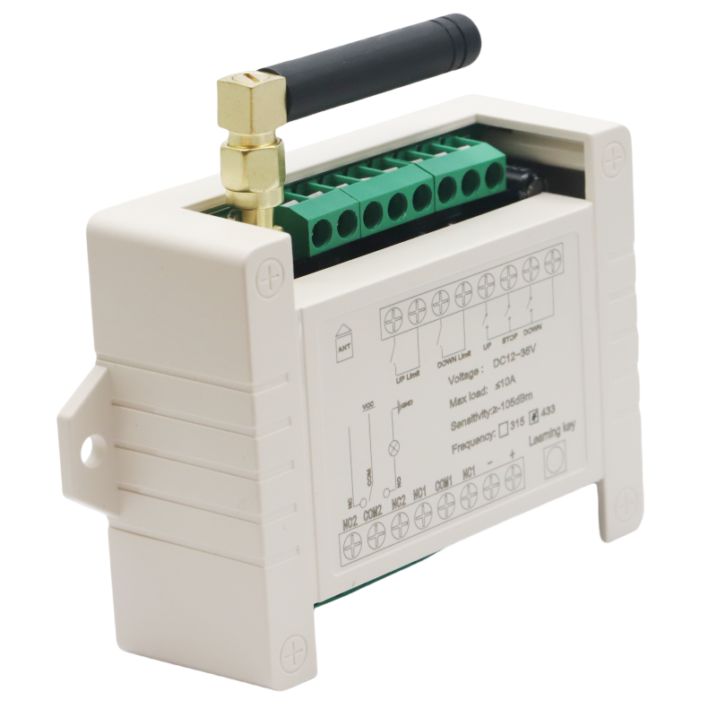 Motor Remote Control Switch, 433Mhz Remote Control Relay Use for Car, Garage Doors, Window, Water Pump, DC 12V-36V 10A Relay