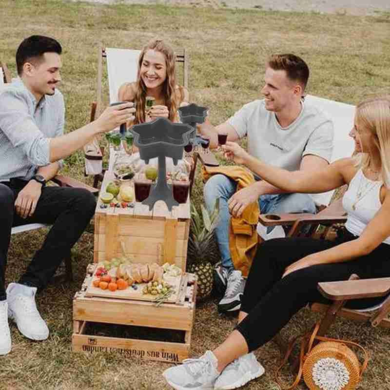 6 Shot Glass Dispenser and Holder Dispenser For Filling Dispenser Shots Liquids