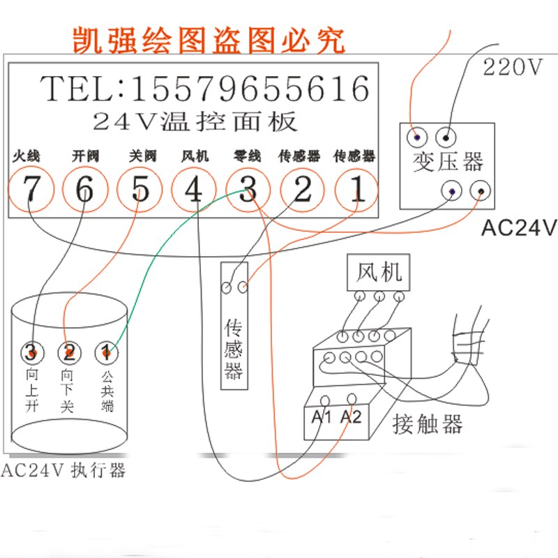 AIRE ACONDICIONADO Central AC24V señal analógica inteligente 0-10V termostato Panel Controlador Integral proporcional