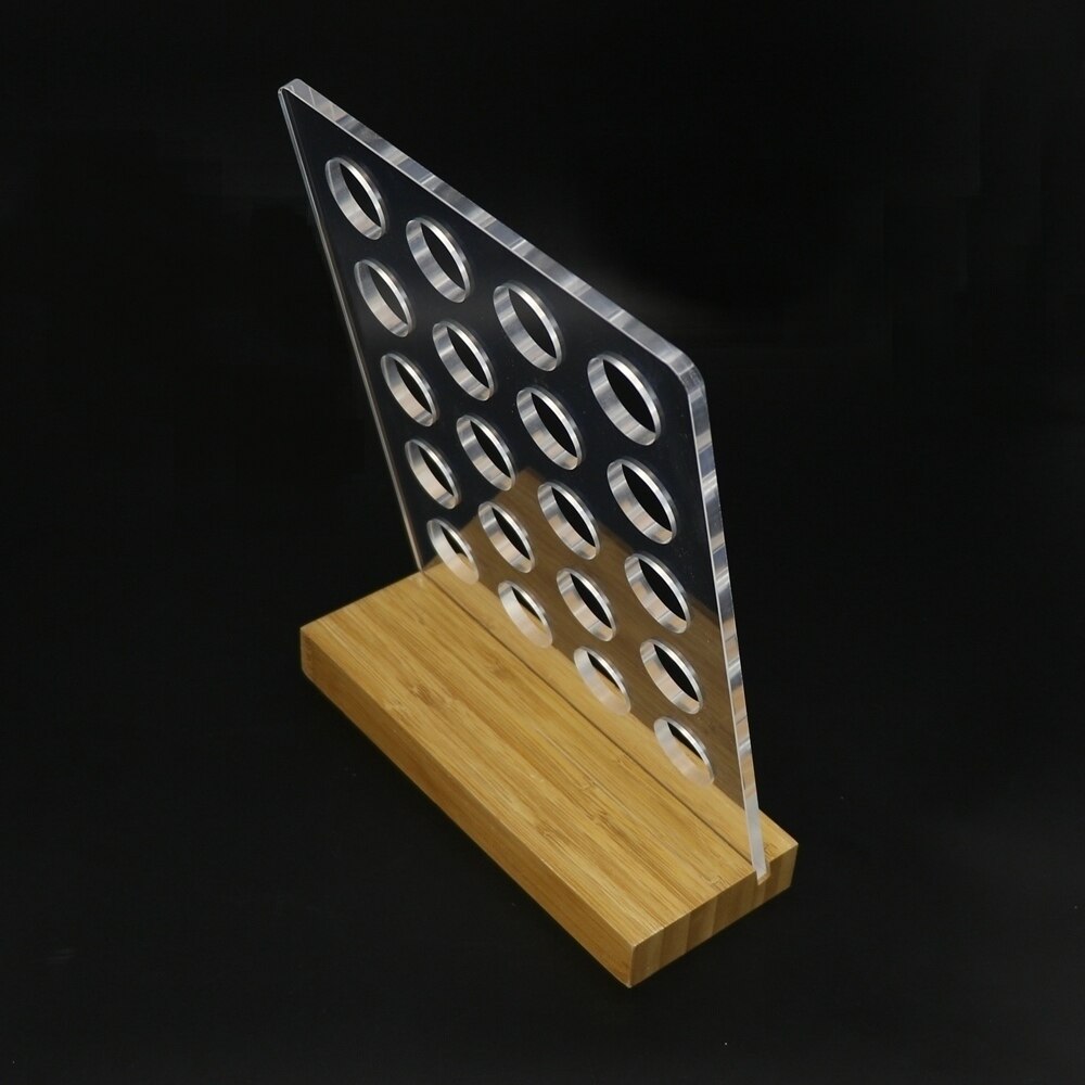 Acrylic Wooden Coffee Capsule Pod Holder for Storage 20 Pcs Nespresso Capsules