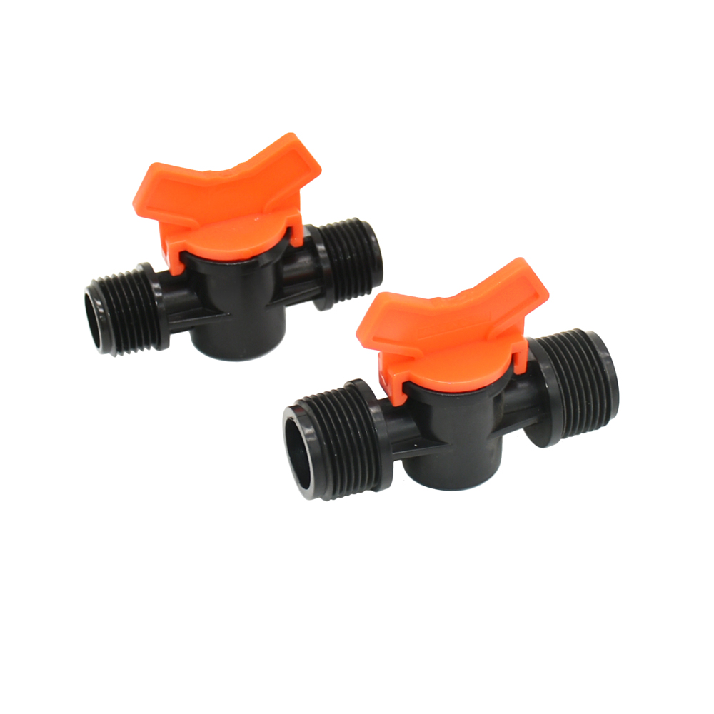1/2 3/4 Inch Thread Garden Tap Irrigation Valve Water Hose Garden Plumbing Epair Coupler Drip Irrigation Pipe Adapter