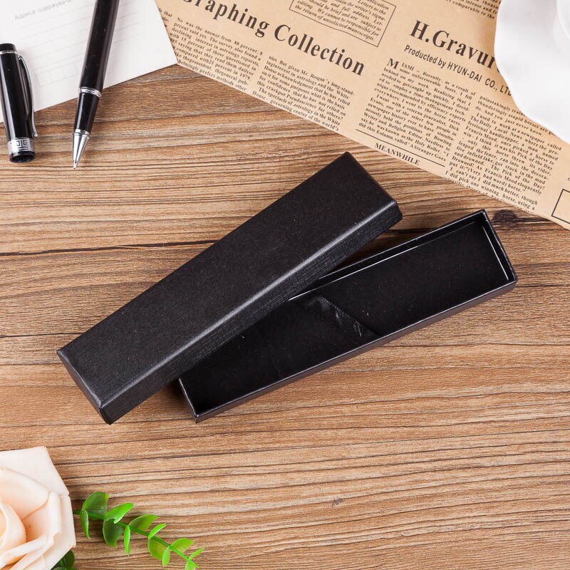 Black Pen Packing Box Business Fountain Pen Box Pencil Cases Box For School Stationery Escolar Box