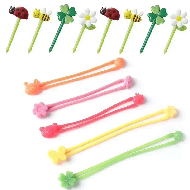 Accesorios para fiambrera Bento, selecciones de frutas y alimentos, tazas de silicona, divisores de fiambrera y bandas envolventes de silicona multiusos para niños: Chocolate