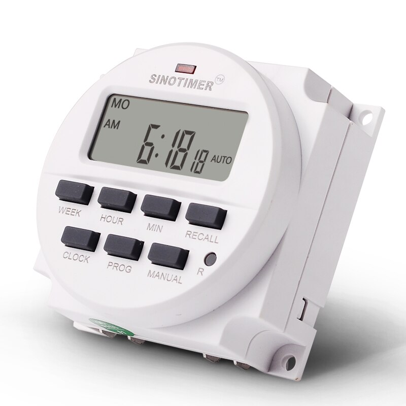 TM618H 7 jours hebdomadaire Programmable 120VAC numérique électronique lampe interrupteur de temps horloge à faire soi-même Kit intervalle minuterie compte à rebours interrupteur