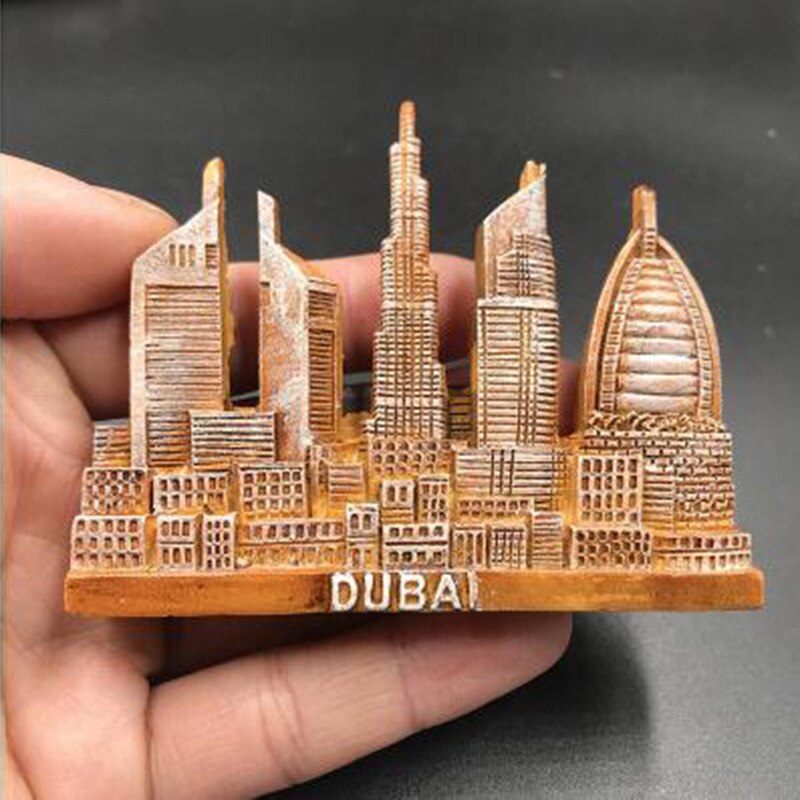 fridge magnet Germany dubai Italy Korea refrigerator paste magnetic 3d Berlin wishing fountain collection Tourist souvenir: dubai