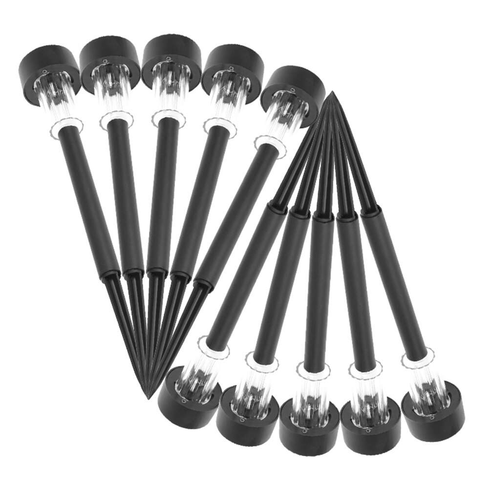 10pcs Waterproof LED Solar Lawn Lamp Outdoor Pathway Decor Bollard Light Stick LED Spot Light Garden Path Landscape Lights