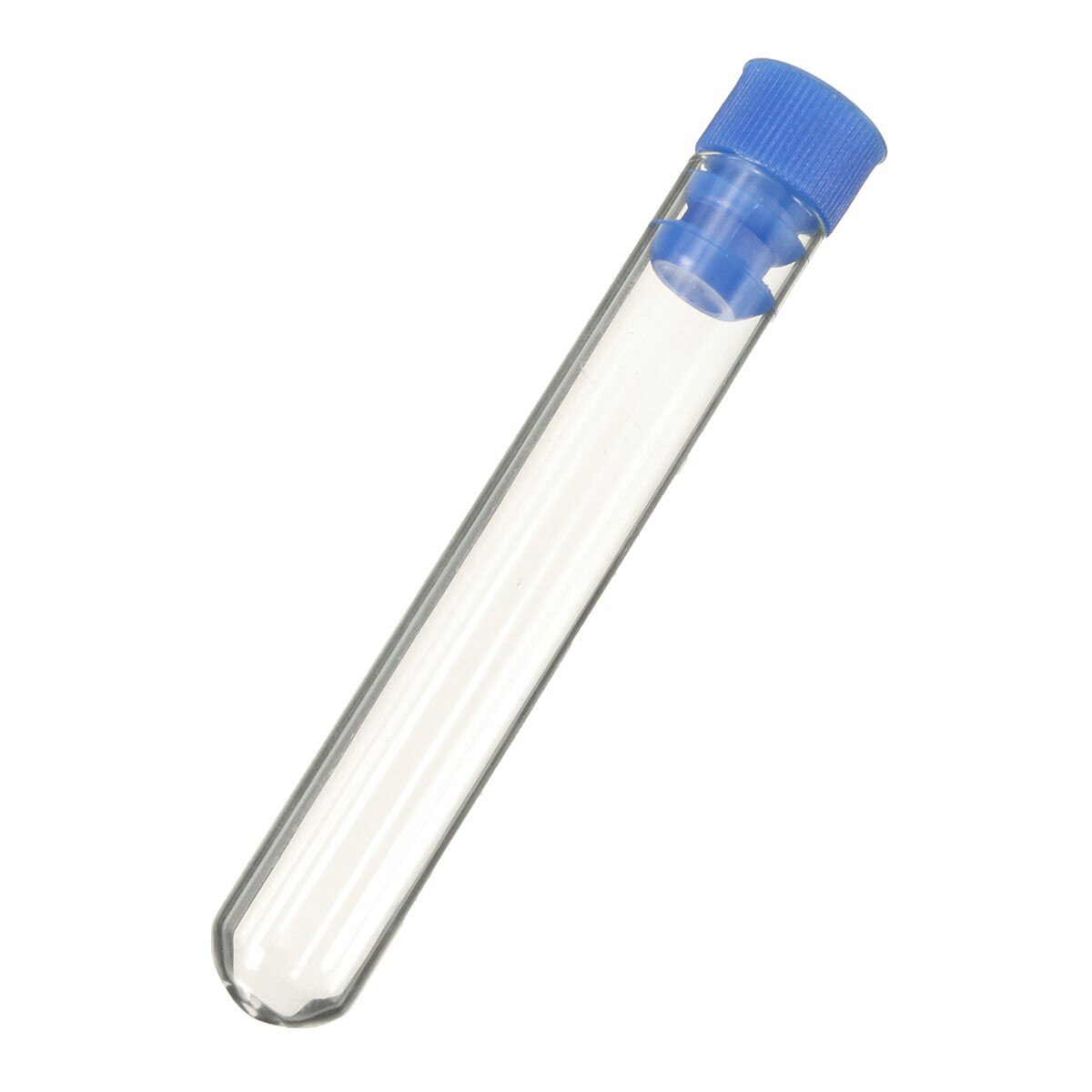 Kicute 10pcs/lot Pyrex Glass Test Tubes Vial Container With Blue Push Caps 12mm x 70mm Laboratory School Educational Supplies