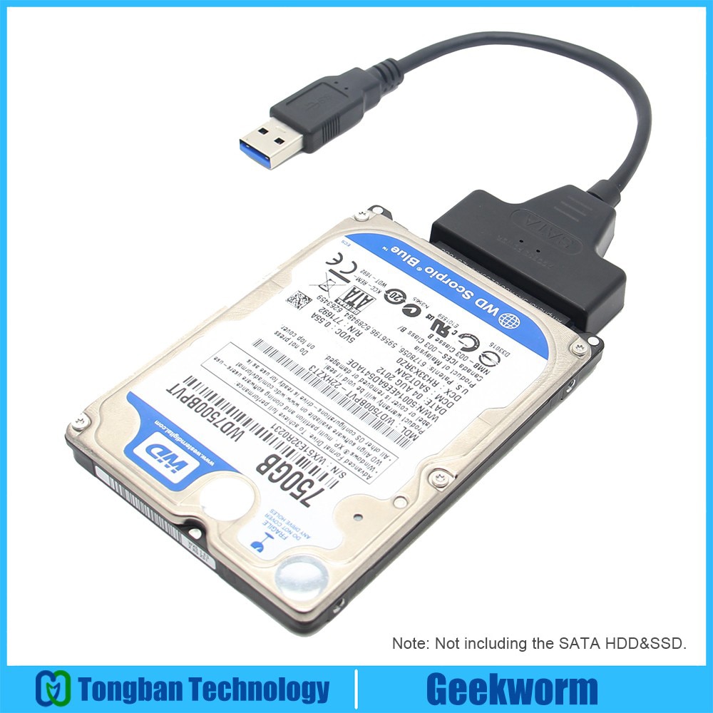 USB 3.0 Naar SATA Kabel USB3.0 Om 22Pin SATA Adapter Ondersteuning 2.5 "Externe SSD/HDD/Notebook/ raspberry Pi