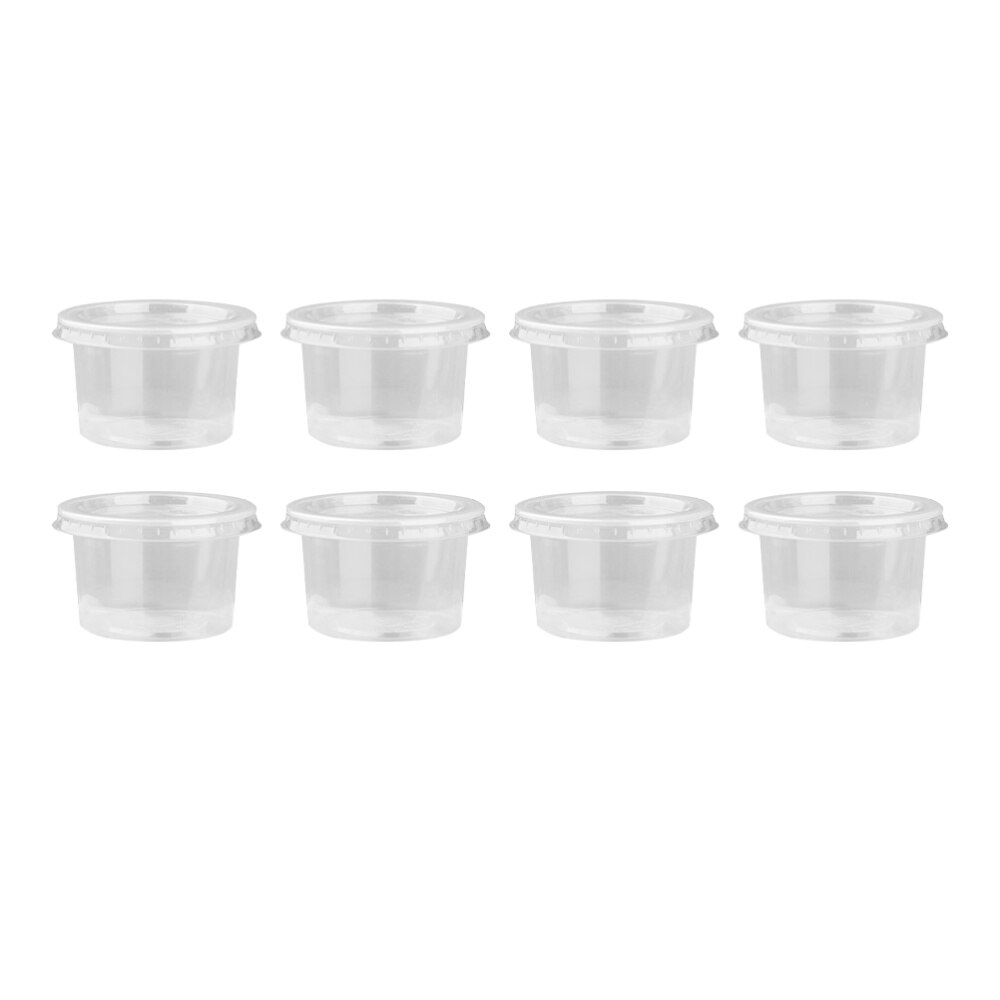 50 Stuks 140Ml Wegwerp Container Clear Portie Cups Kommen Met Deksels Voor Mousses Saus Gelei Yoghurt: Picture 1