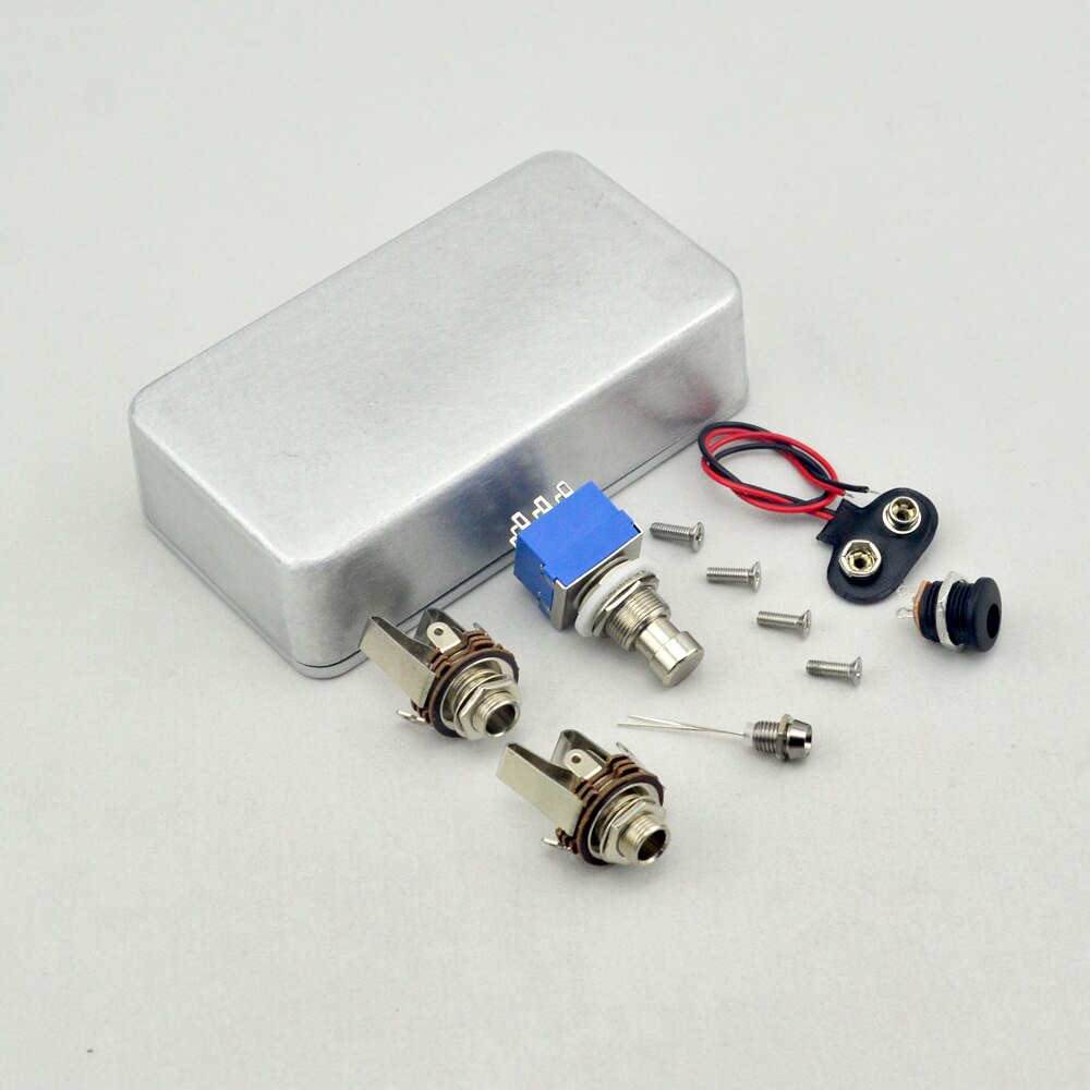 Hammond 1590b Behuizing + 3PDT Voetschakelaar + 6.35mm Jack Sockets en meer voor gitaar Pedaal kit project