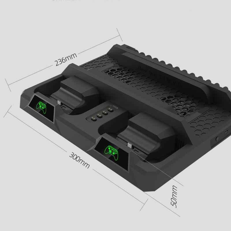 Oplaadstation met koelventilator, oplaadstandaard voor dubbele controller voor xbox one/x/s  r91a