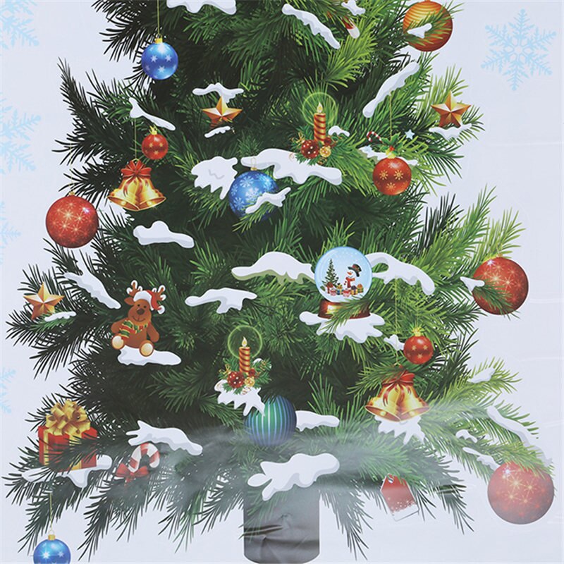 Kerst Muurstickers Grote Kerstboom Sticker Verwijderbare Sticker Home Decor Winkelcentrum Raamdecoratie