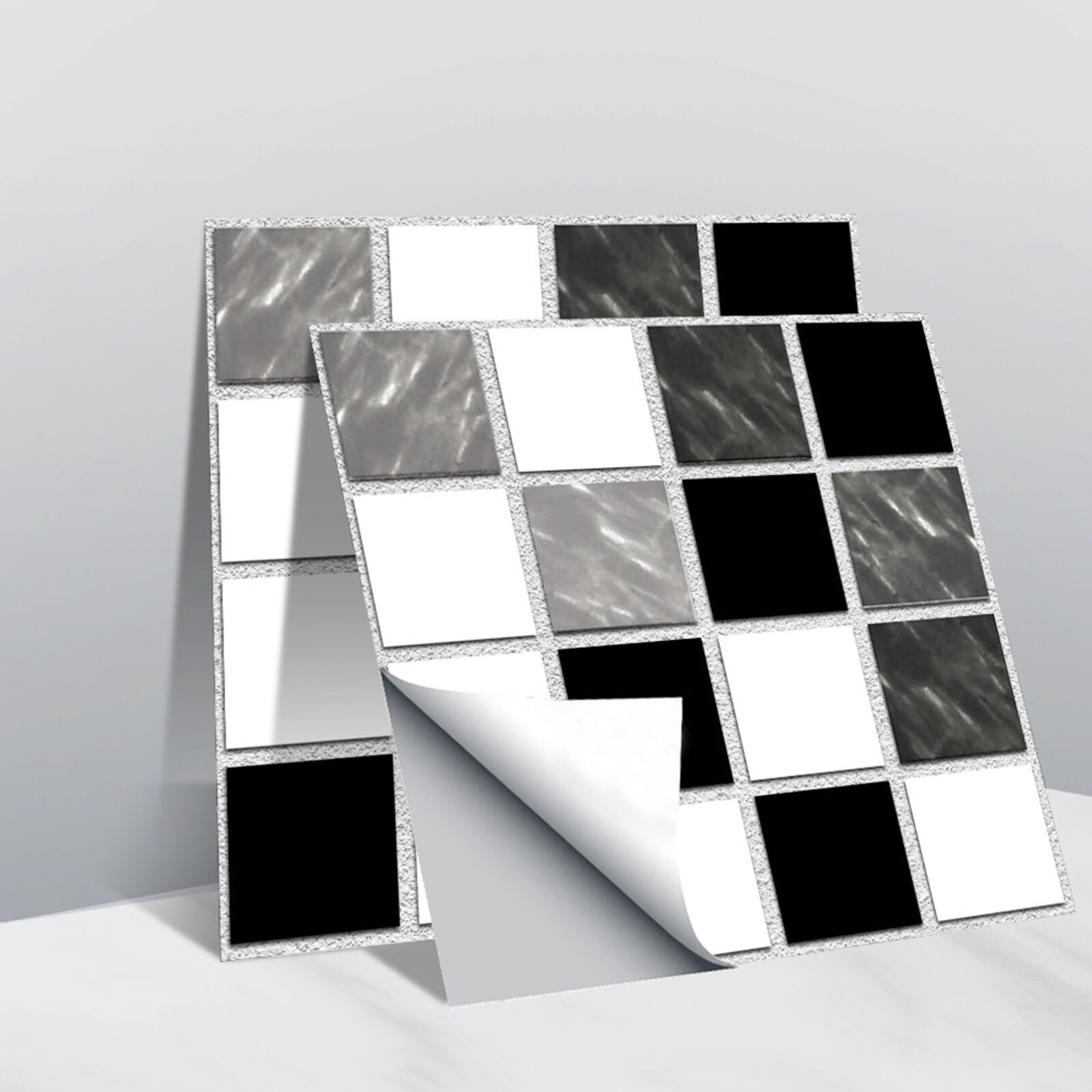 10pc 3D Crystal Tile Stickers DIY Waterproof Self-Adhesive Wall Stickers merry Christmas Decoration For Home: I