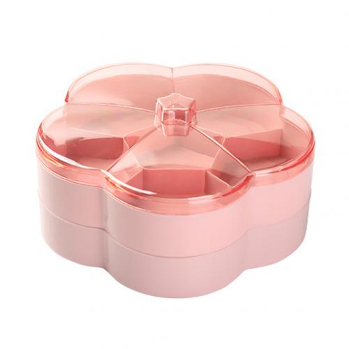 Doppel Versiegelt Getrocknete Obst Platte Hause Snack Platte Fach Wohnzimmer Typ Kreative Studie Kasten Melone Samen Platte Süssigkeit Kasten: Rosa doppelt