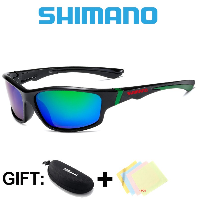 Shimano männer Frauen Polarisierte Angeln Gläser Im Freien HD UV Schutz Angeln Sonnenbrille Sport Klettern Angeln Gläser: green
