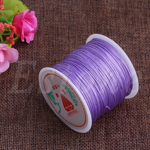 1Roll 45M x 0.8mm Nylon Chinese Knot Macrame Bracelet Braided Cord Thread String: 4