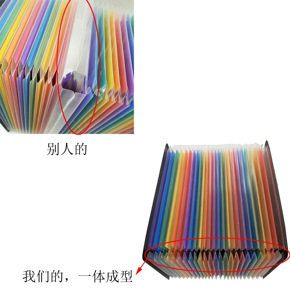 12 kieszenie rozkładana teczka A4 rozmiar listu przenośna teczka na dokumenty czarna teczka na dokumenty przechowywanie na biurko akordeon plik produktu