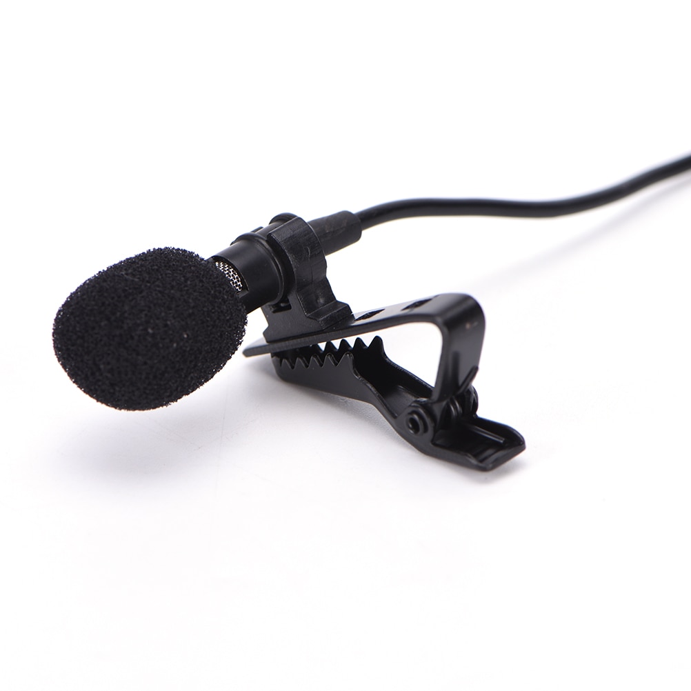 3.5mm mini kablet kondensator klipp-på lavalier mikrofon til smarttelefoner bærbar mikro