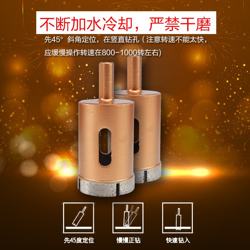 Marmer Hole Boor Tegel Betonnen Muur Glas Strass Boor 6-30mm Set