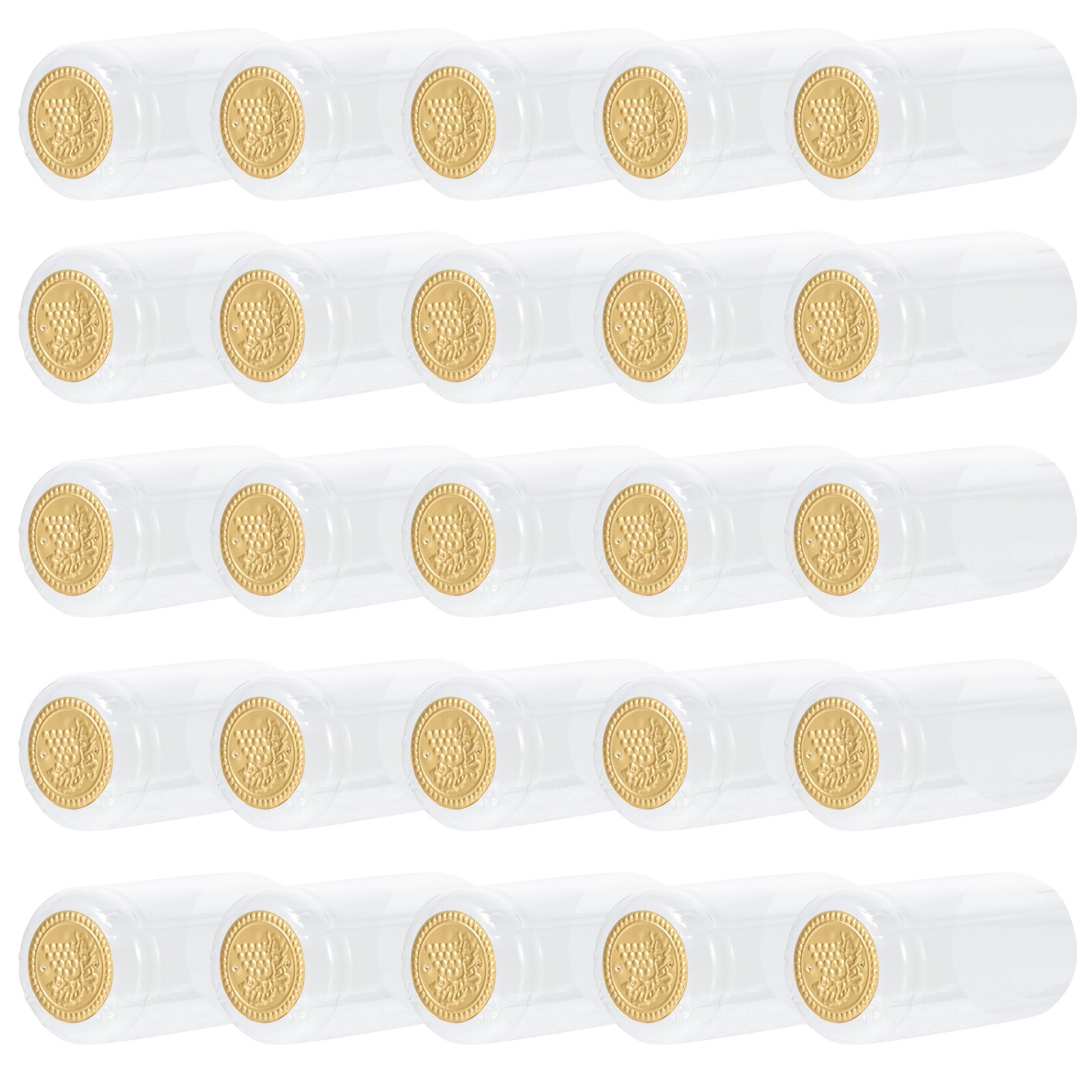 100PCS Bottle Caps PVC Shrinkable Caps Making Bottles Caps Bottle Heat Shrink Capsule for Cellar Bar Pub